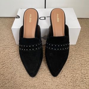 ALDO studded black mule